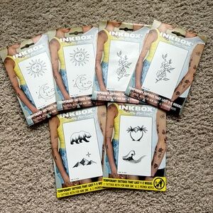 New! Lot of Inbox Temporary Tattoos (6)